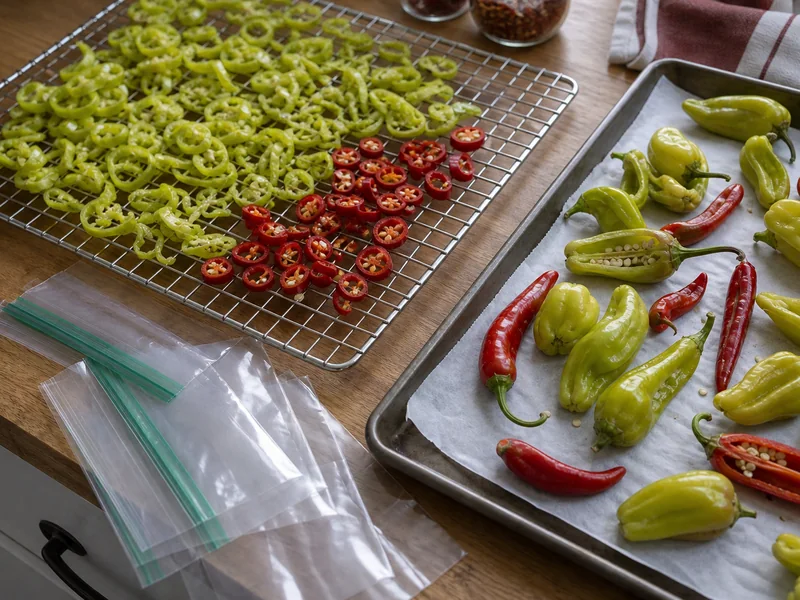 Preserving Chili Peppers: Freeze, Dry, Pickle, or Ferment - visual guide and reference