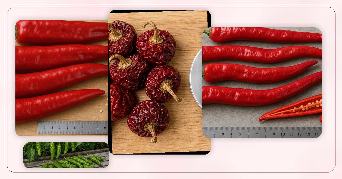 British Peppers hub with pepper varieties arranged for browsing