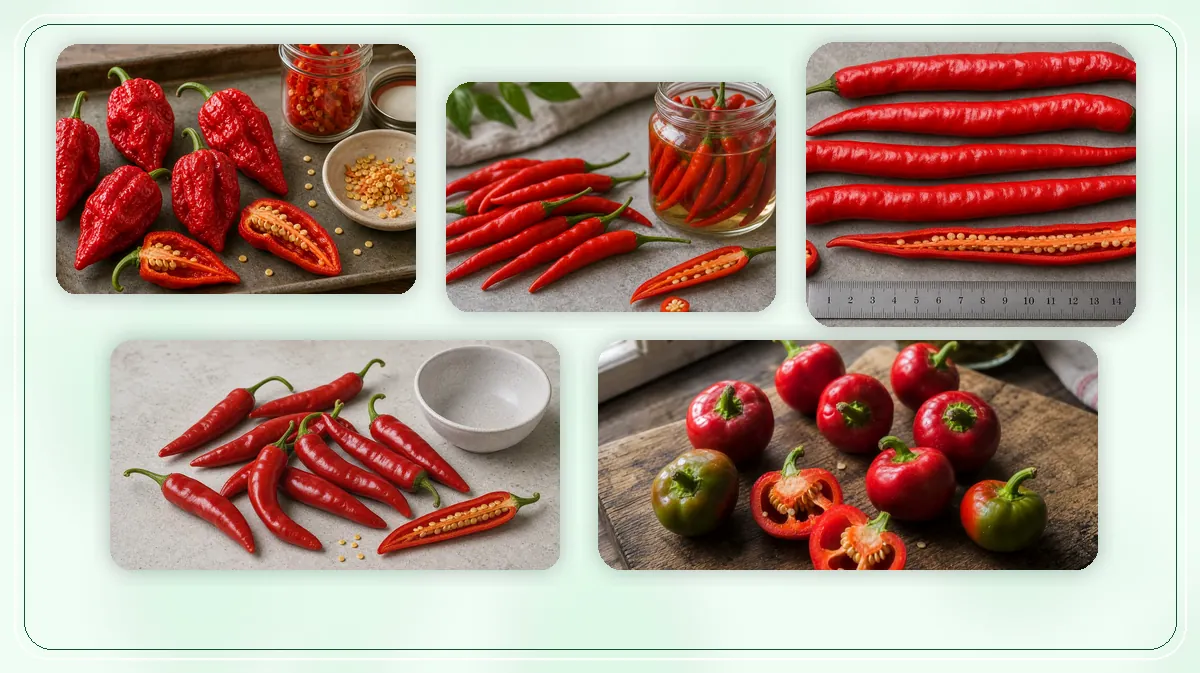 Italian Peppers in-post pepper reference image with varied cultivars and kitchen context