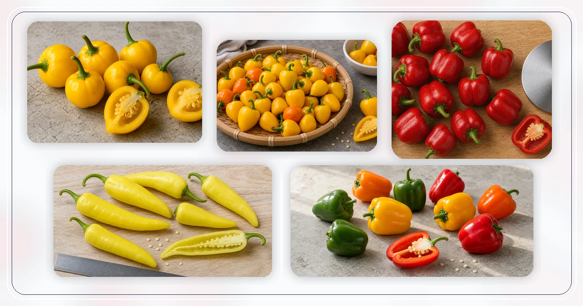 Best Peppers for Growing hub with pepper varieties arranged for browsing