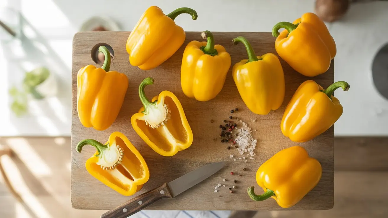 7 Pot Yellow pepper - appearance, color and shape