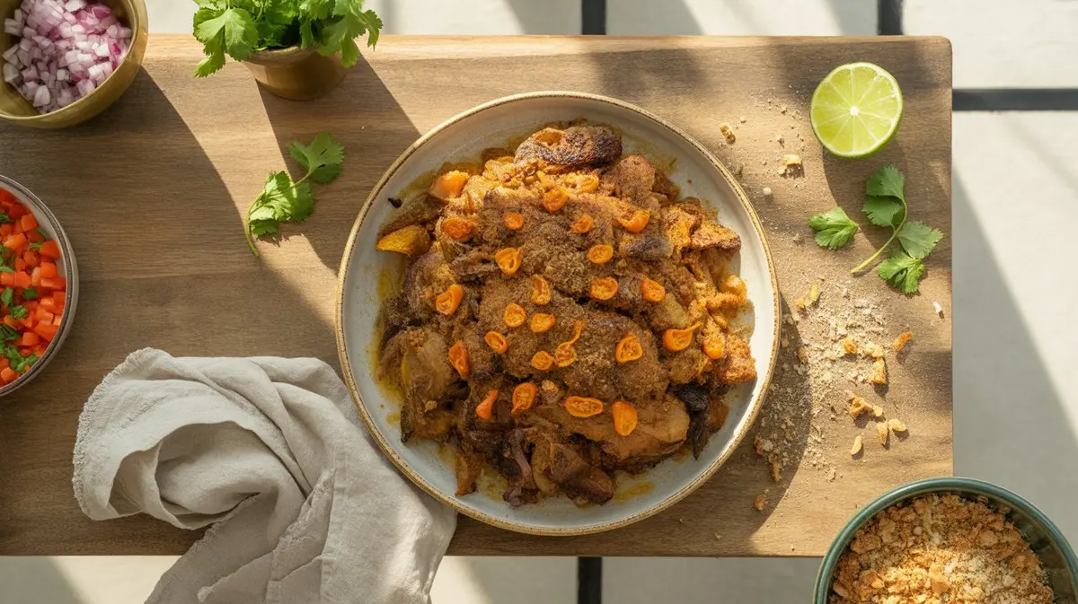 Fresh Aji Charapita peppers showing color, shape and texture