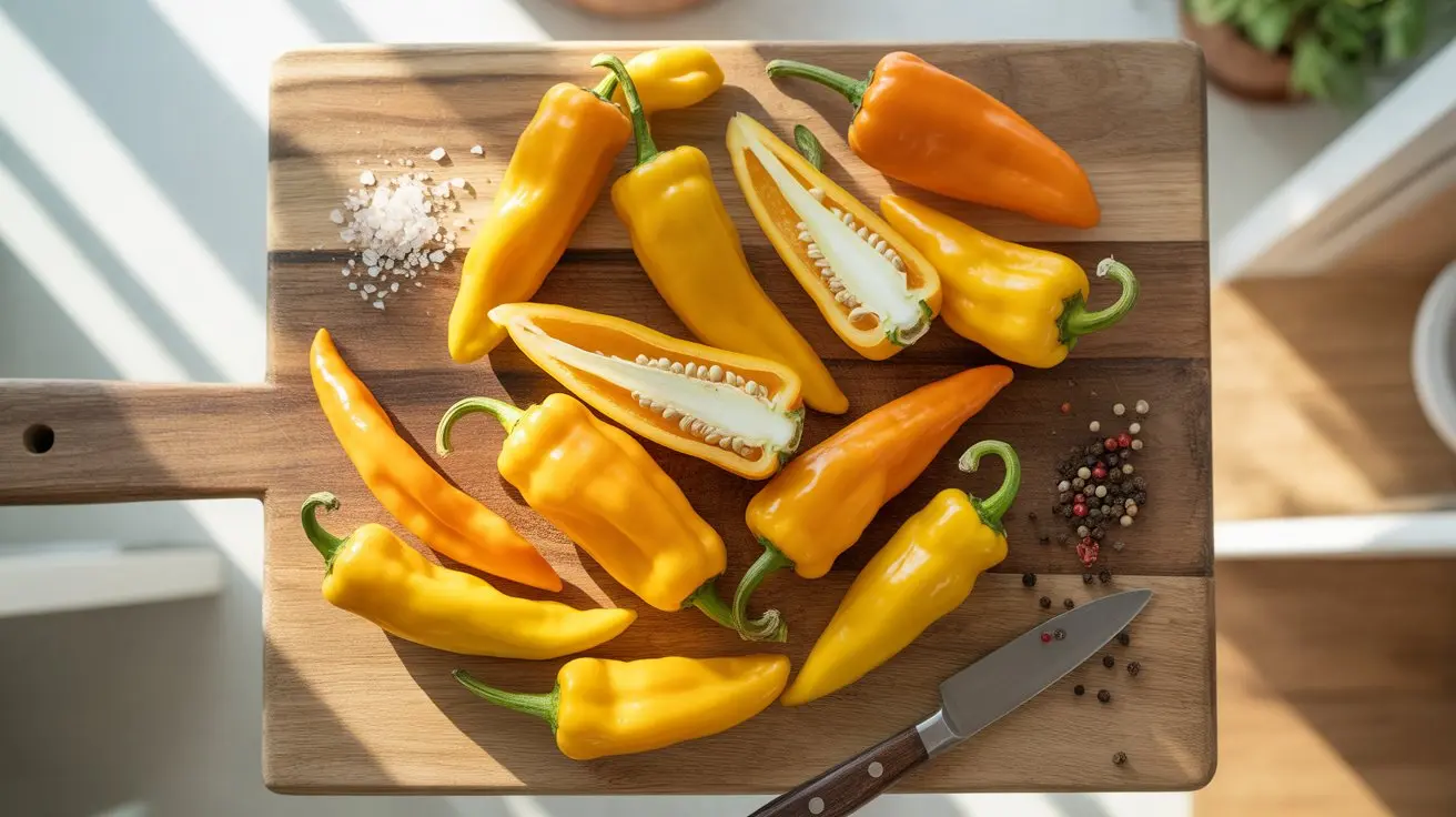 Aji Pineapple pepper - appearance, color and shape