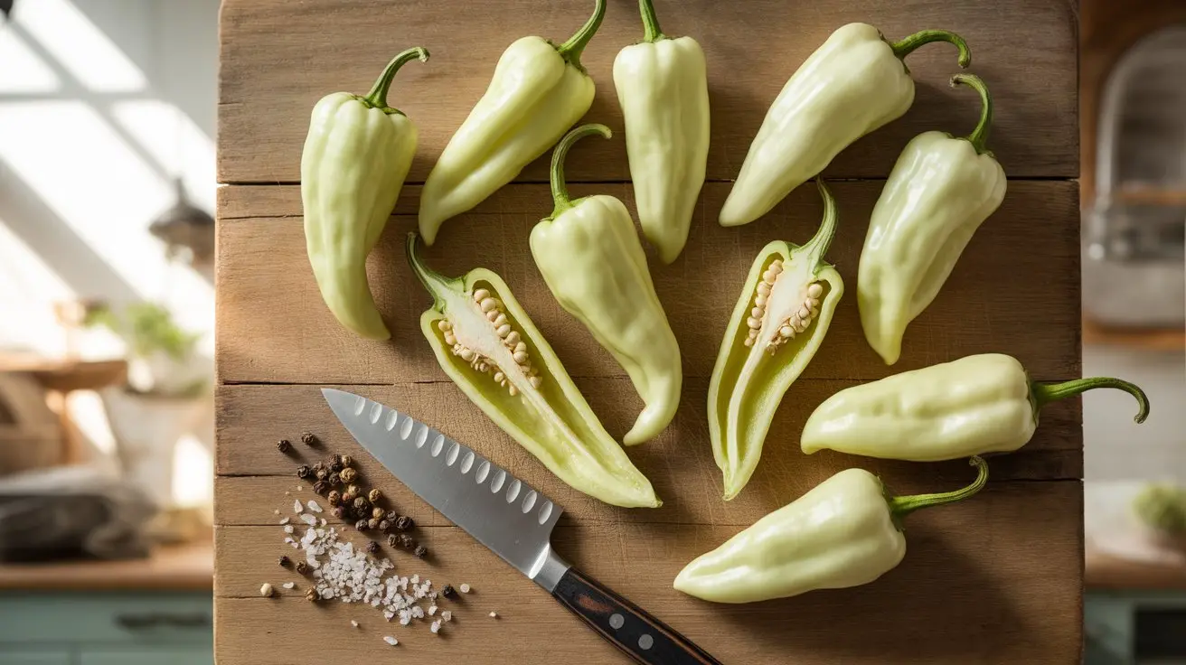 Bhut Jolokia White pepper - appearance, color and shape