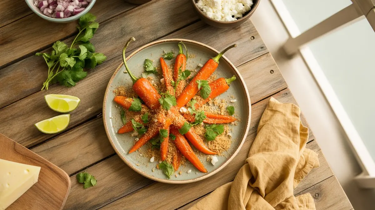 Fresh Bulgarian Carrot Pepper peppers showing color, shape and texture