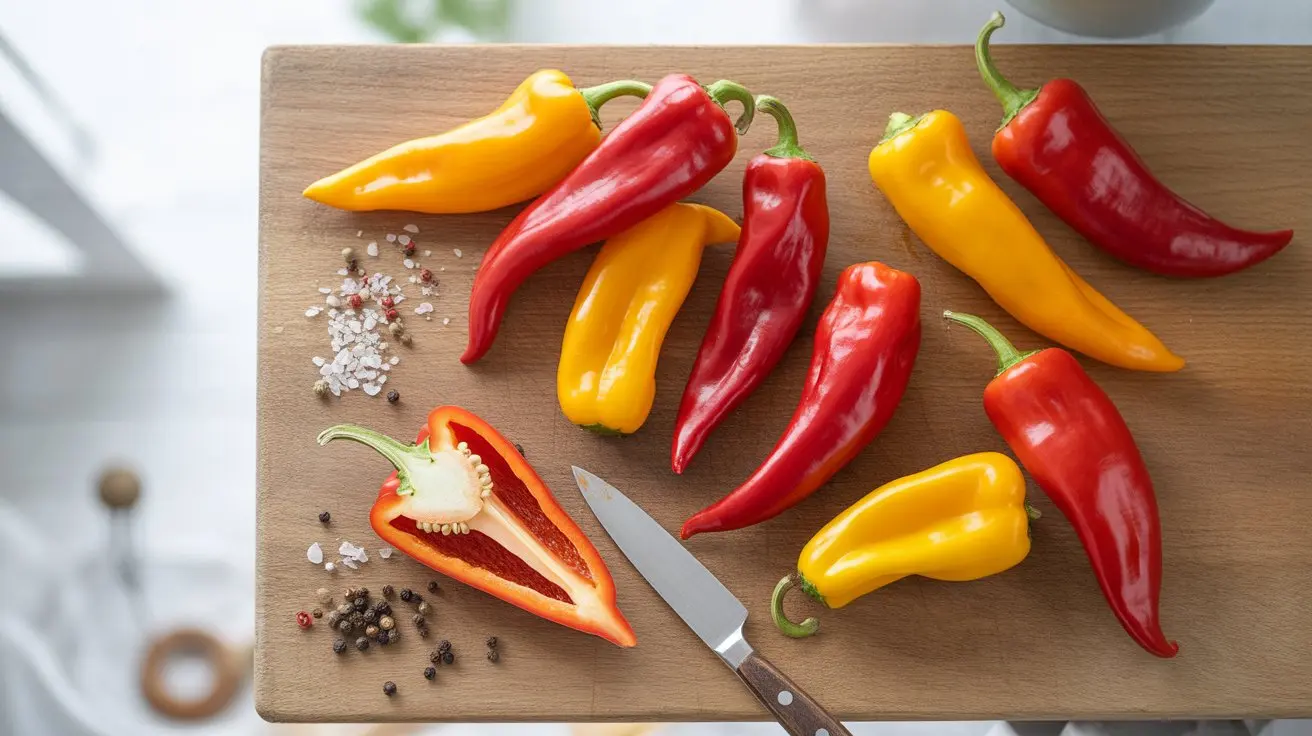 Bullhorn Pepper pepper - appearance, color and shape