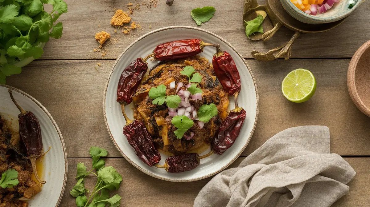 Fresh Cascabel Pepper peppers showing color, shape and texture