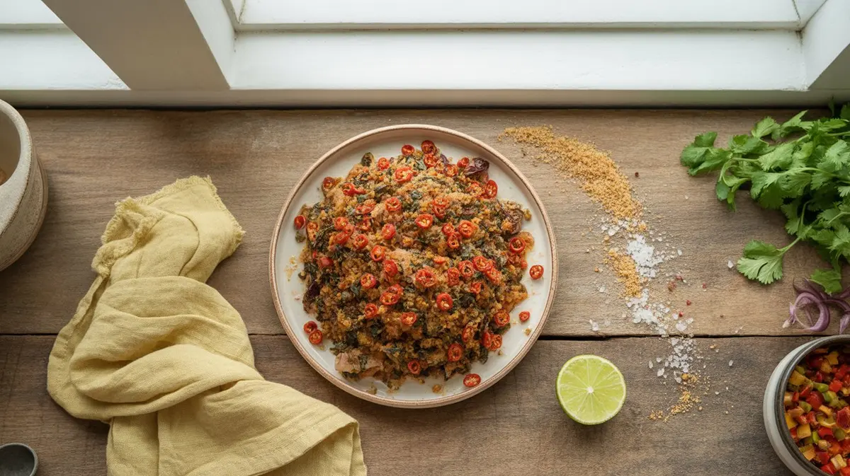 Fresh Chiltepin peppers showing color, shape and texture