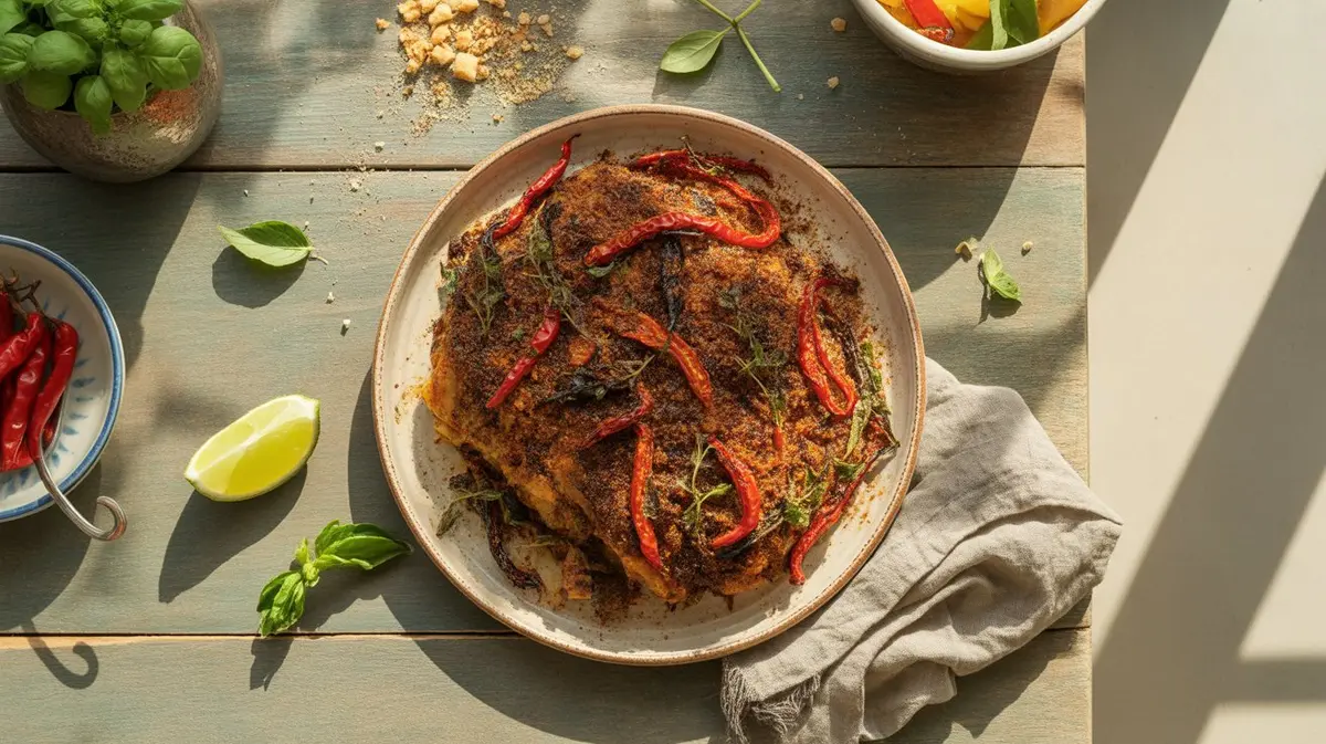 Fresh Espelette Pepper peppers showing color, shape and texture