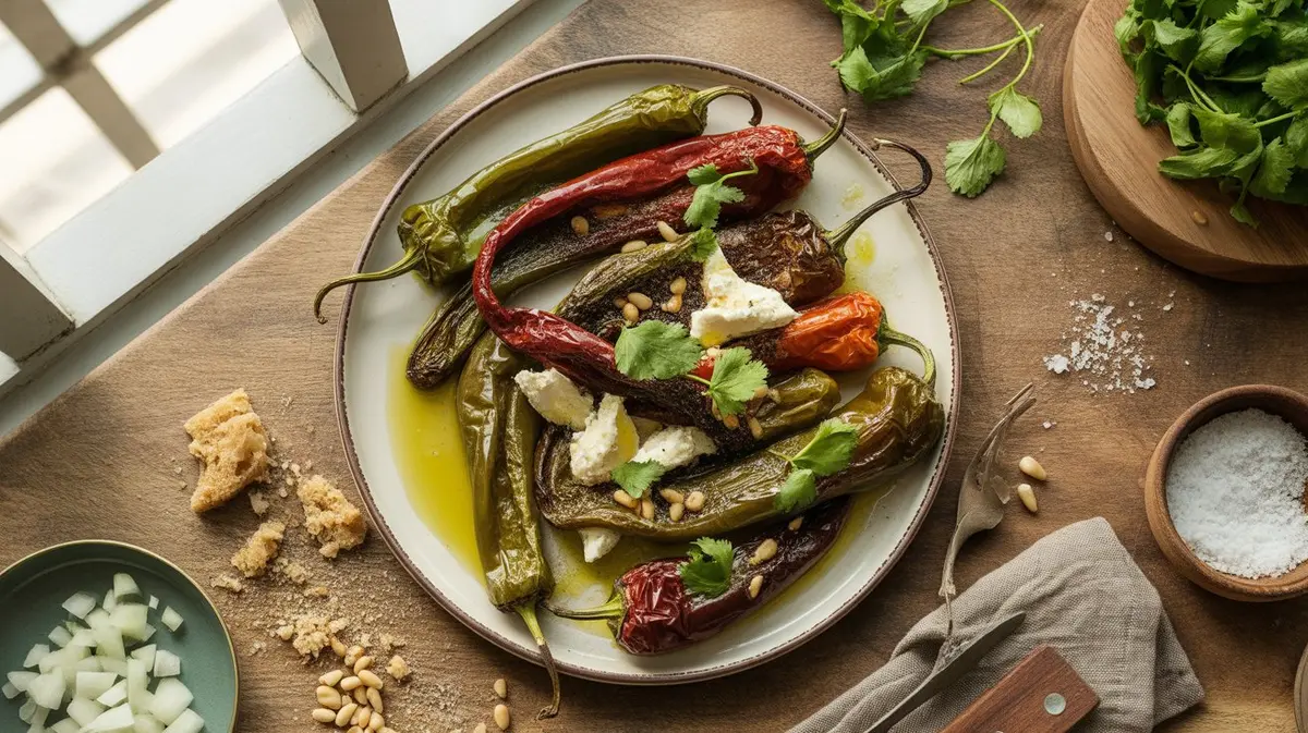 Fresh  peppers showing color, shape and texture