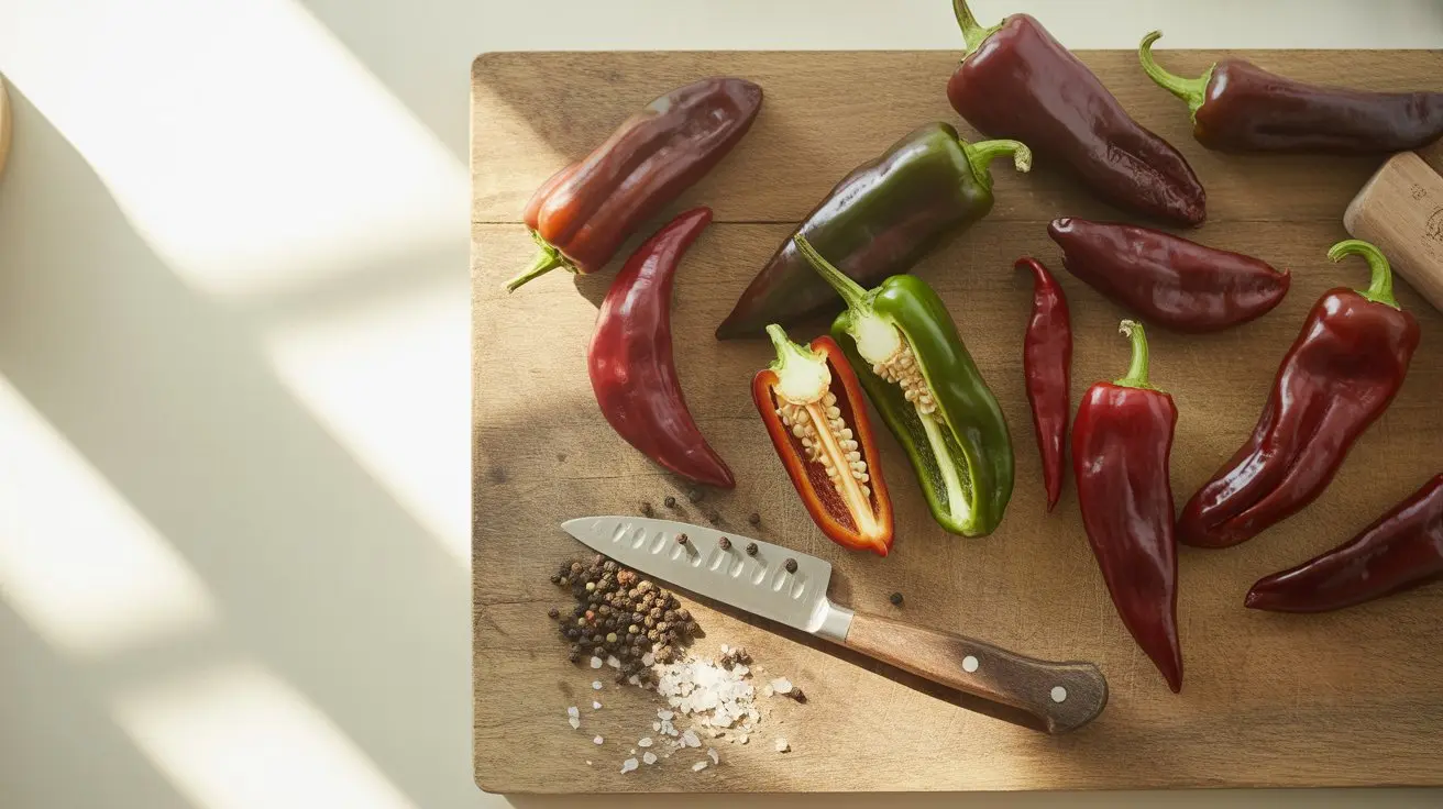 Pasilla de Oaxaca pepper - appearance, color and shape