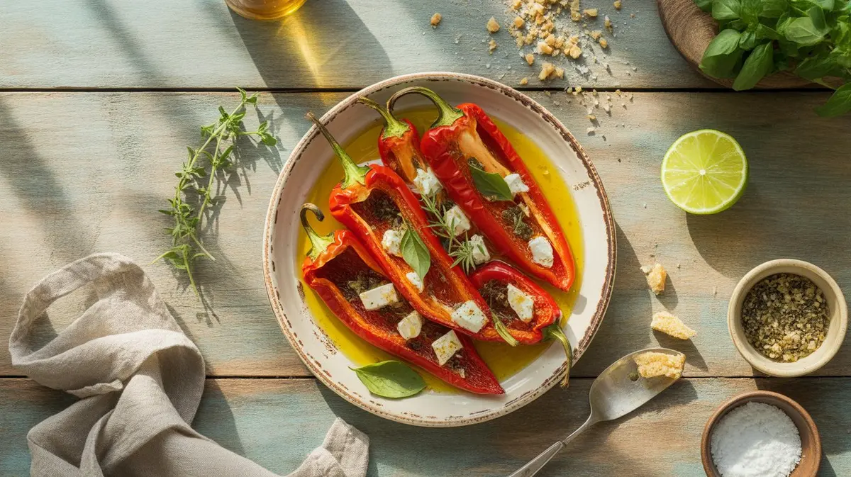 Fresh  peppers showing color, shape and texture
