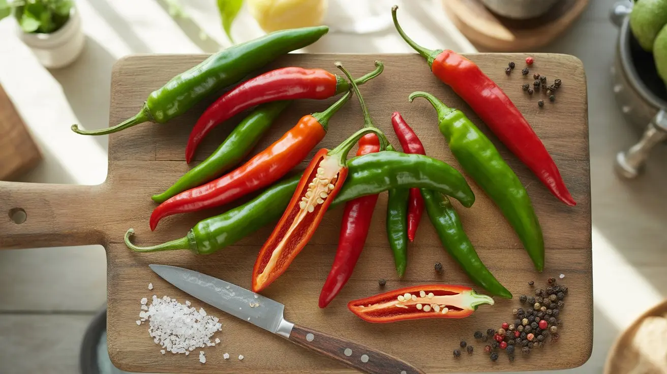 Sanaam Chili pepper - appearance, color and shape