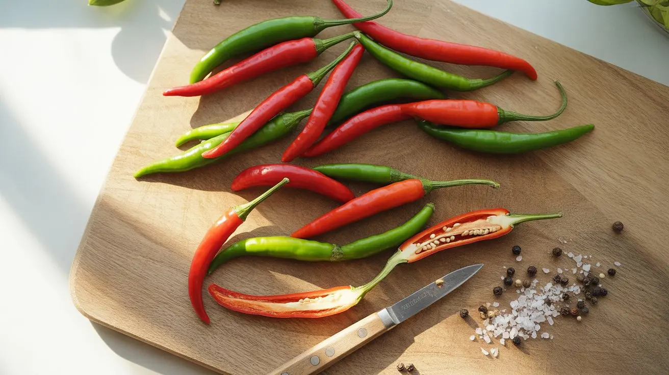 Thai Chili pepper - appearance, color and shape