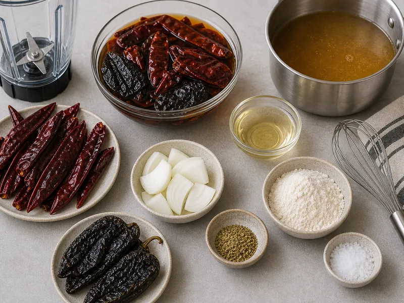 Authentic Enchilada Sauce preparation and ingredients