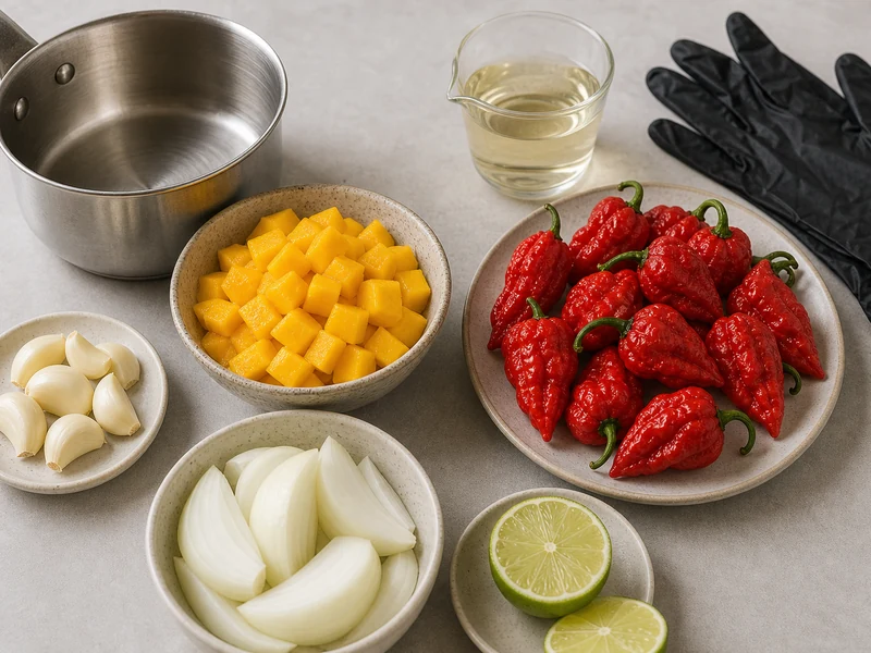 Ghost Pepper Hot Sauce: Small Batch Recipe preparation and ingredients