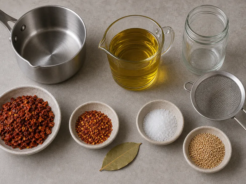 Ghost Pepper Oil preparation and ingredients