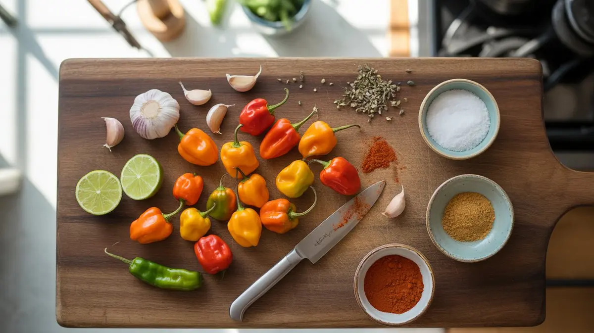 Habanero Hot Sauce - preparation and ingredients