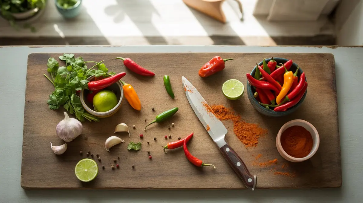 Homemade Hot Sauce - preparation and ingredients