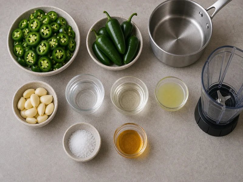 Homemade Thai Chili Sauce preparation and ingredients