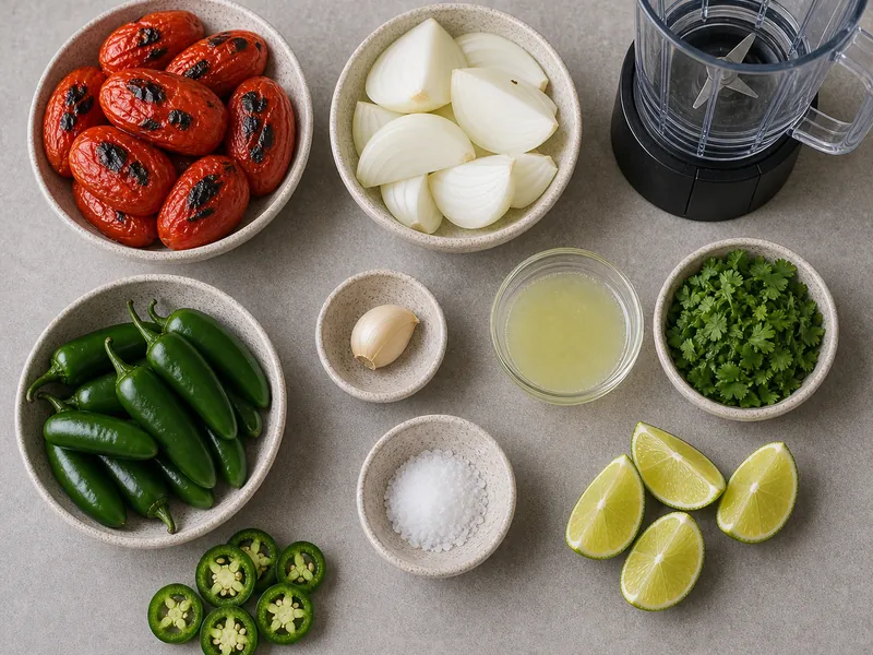 Jalapeno Salsa preparation and ingredients