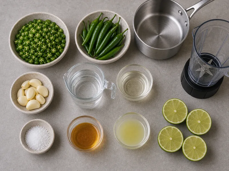 Serrano Hot Sauce preparation and ingredients