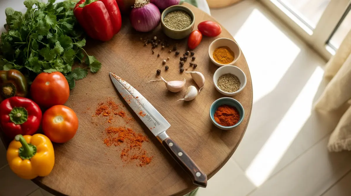 Shakshuka - preparation and ingredients