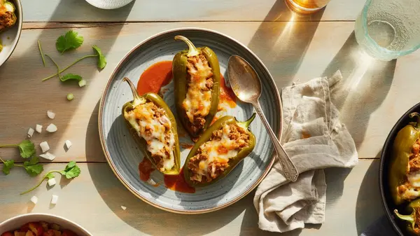 Stuffed Poblano Peppers