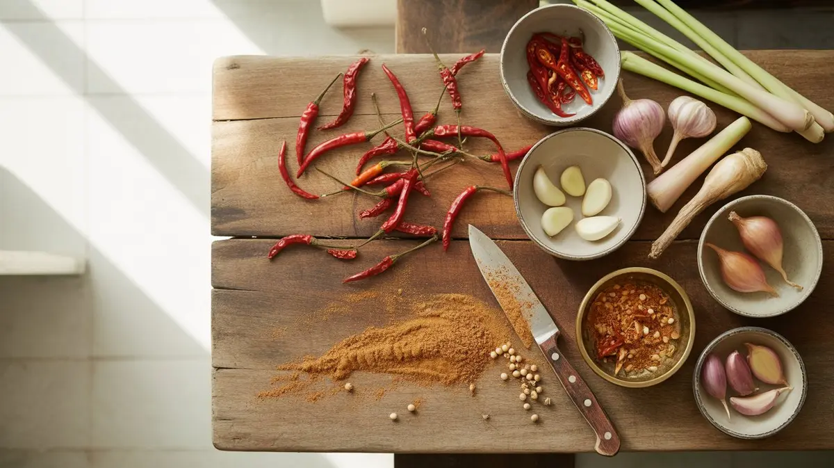 Thai Chili Paste - preparation and ingredients