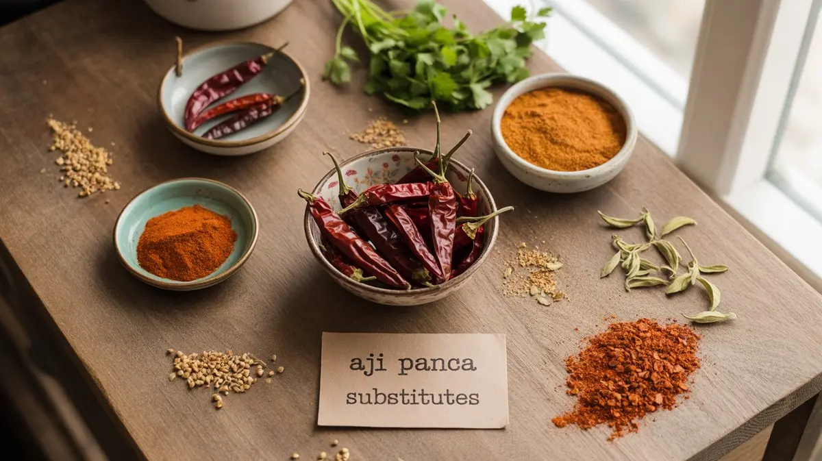 Comparison of Aji Panca with similar peppers for substitution