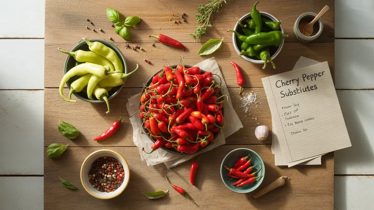 Comparison of Cherry Pepper with similar peppers for substitution