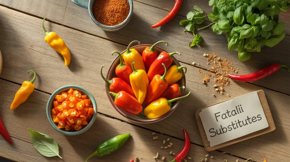 Comparison of Fatalii with similar peppers for substitution