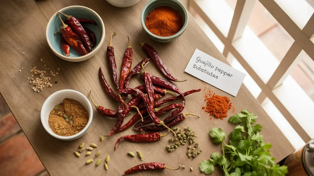 Comparison of Guajillo Pepper with similar peppers for substitution