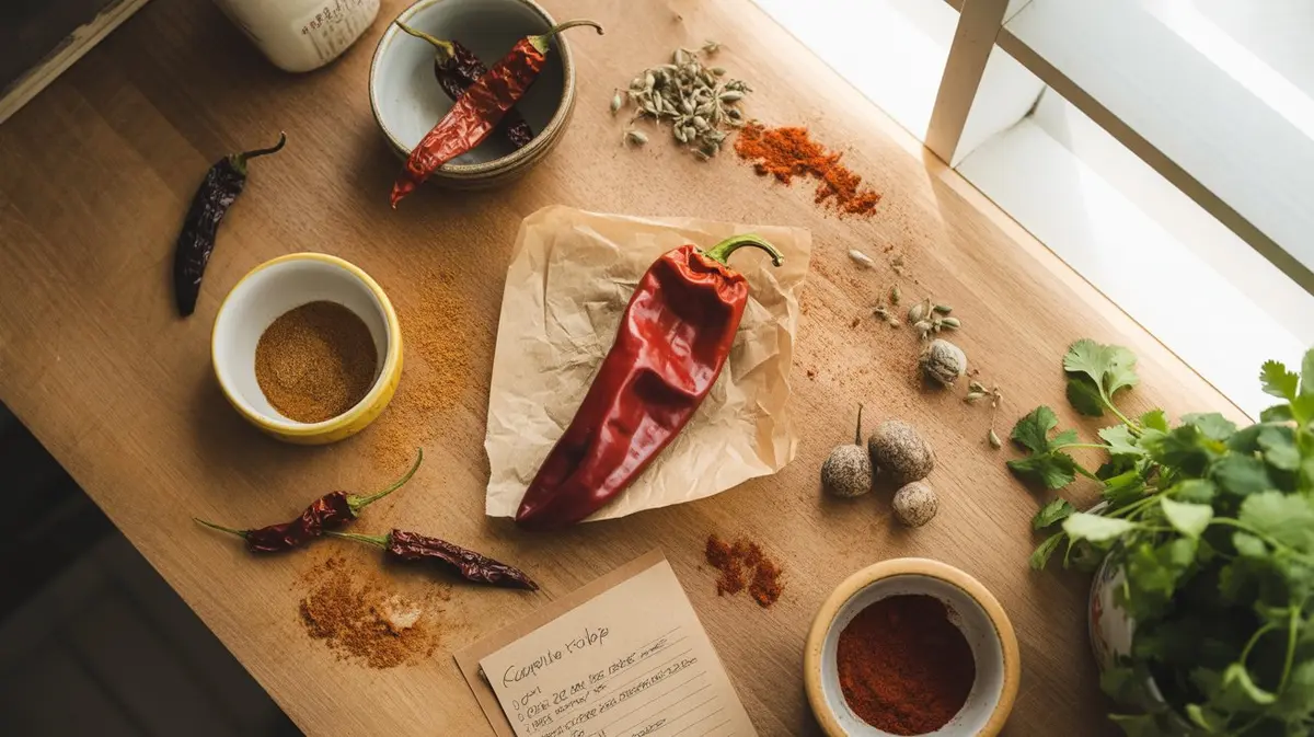 Comparison of Guajillo Pepper with similar peppers for substitution