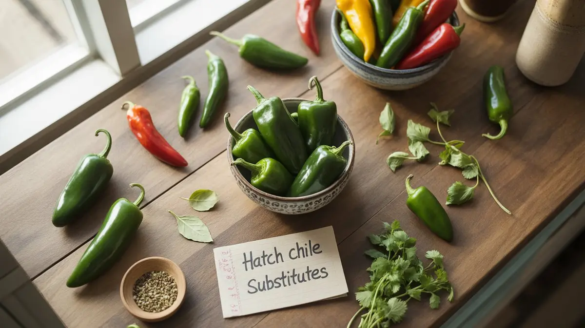 Comparison of Hatch Chile with similar peppers for substitution