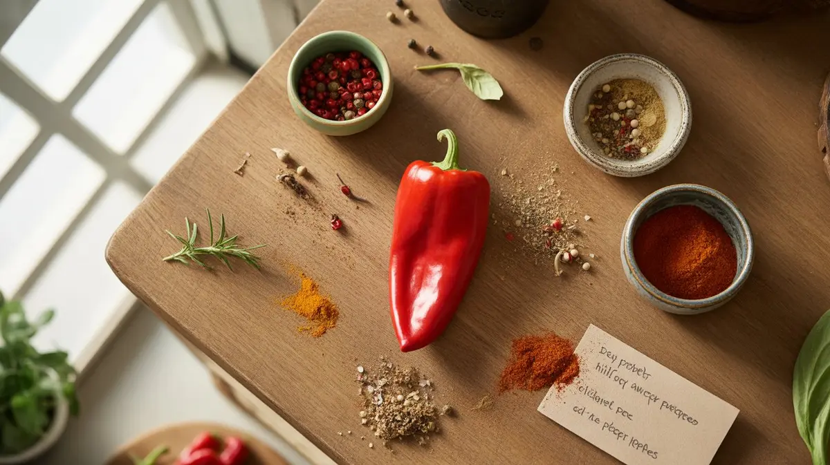 Comparison of Paprika Pepper with similar peppers for substitution