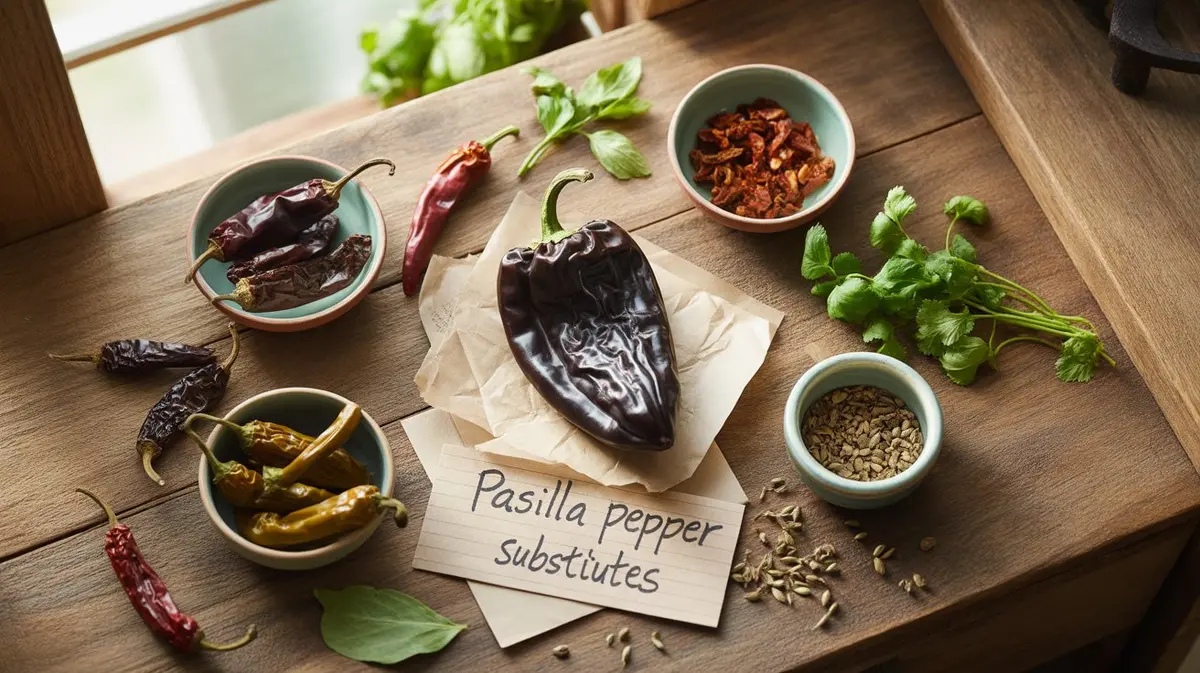 Comparison of Pasilla Pepper with similar peppers for substitution