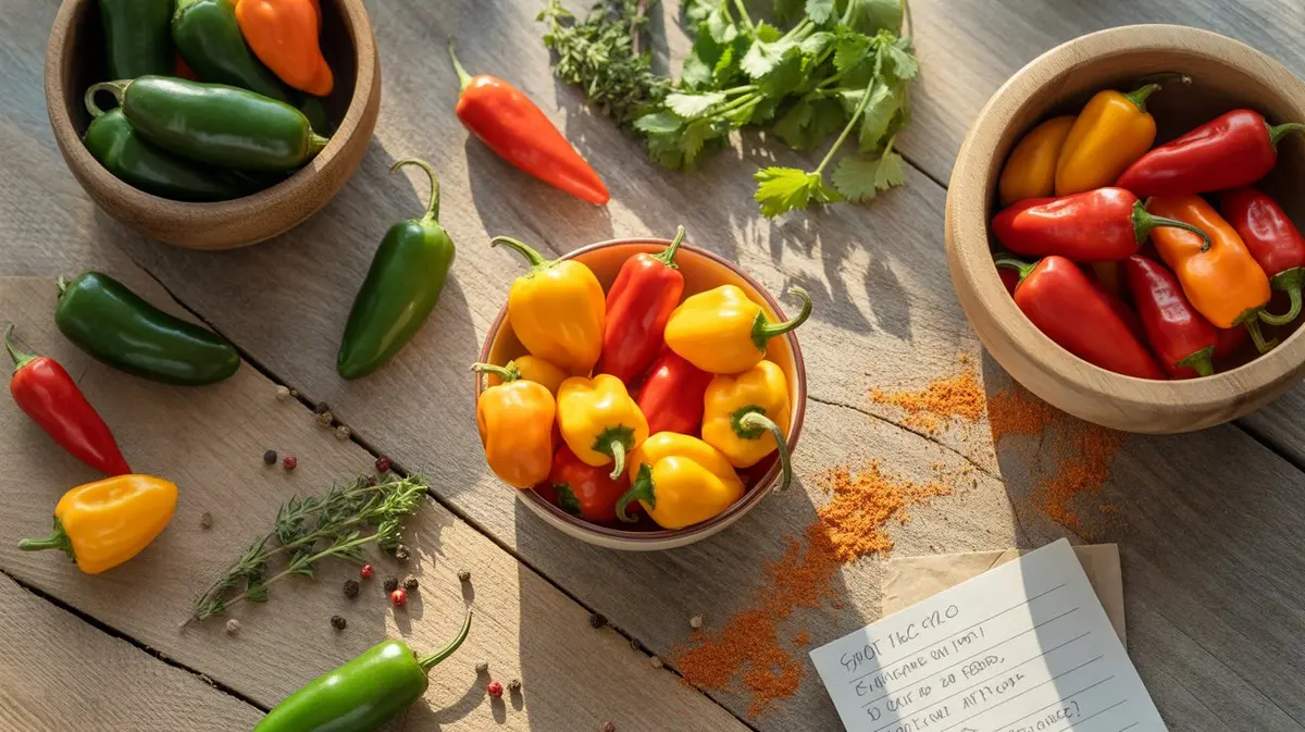 Comparison of Scotch Bonnet with similar peppers for substitution