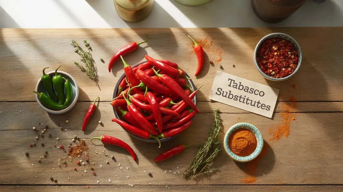 Comparison of Tabasco Pepper with similar peppers for substitution
