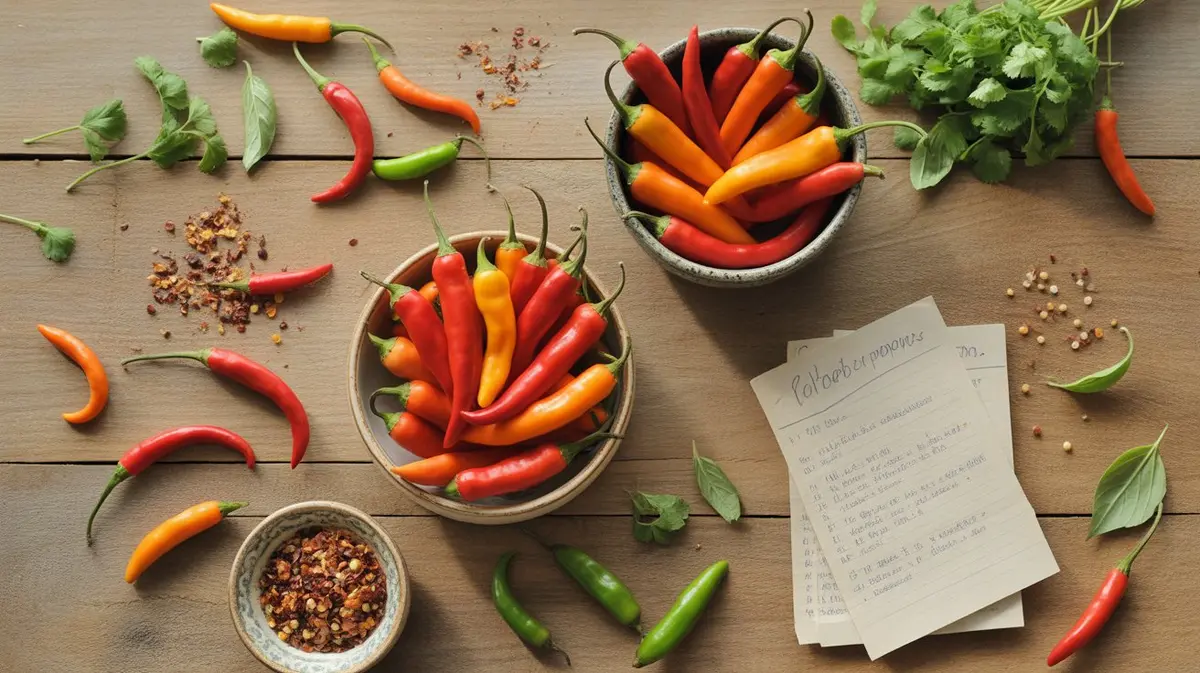 Comparison of Thai Chili with similar peppers for substitution