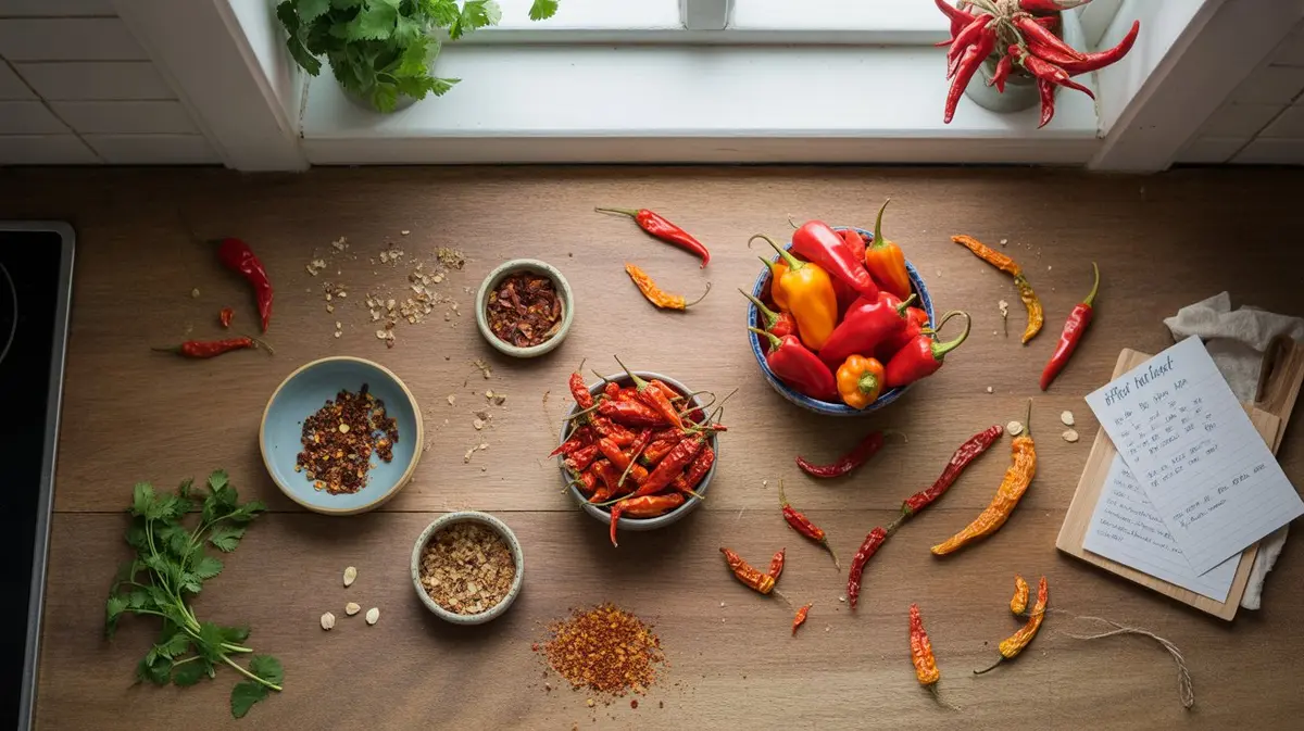 Comparison of Trinidad Moruga Scorpion with similar peppers for substitution